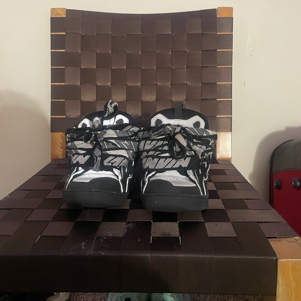 Lanvin Black and Gray Men's Sneakers